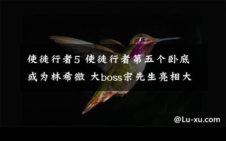 使徒行者5 使徒行者第五個臥底或為林希微 大boss宋先生亮相大結局