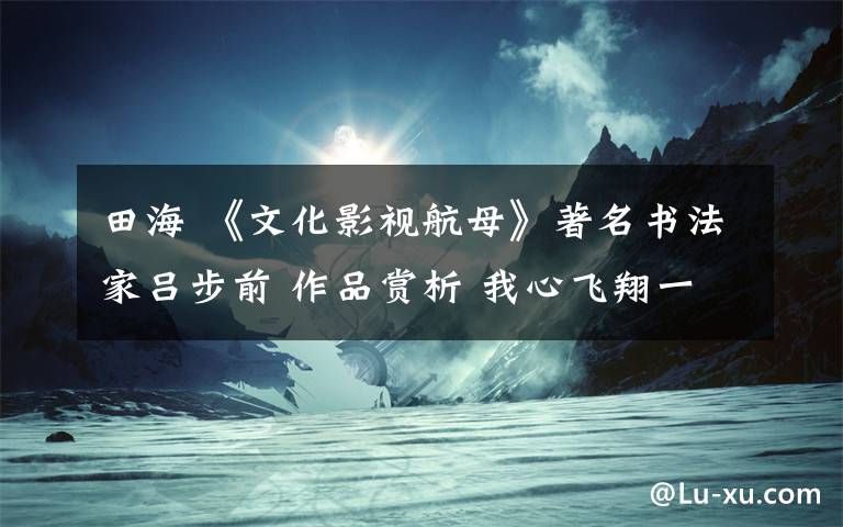 田海 《文化影視航母》著名書法家呂步前 作品賞析 我心飛翔一田海石