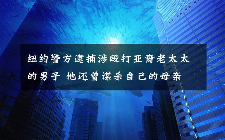 紐約警方逮捕涉毆打亞裔老太太的男子 他還曾謀殺自己的母親 事件詳情始末介紹！