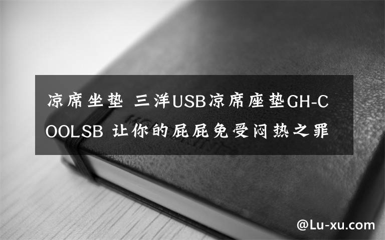 涼席坐墊 三洋USB涼席座墊GH-COOLSB 讓你的屁屁免受悶熱之罪