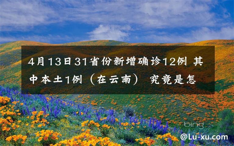 4月13日31省份新增確診12例 其中本土1例（在云南） 究竟是怎么一回事?