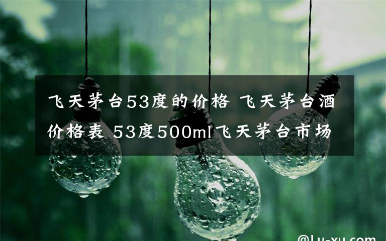 飛天茅臺53度的價格 飛天茅臺酒價格表 53度500ml飛天茅臺市場零售價最新