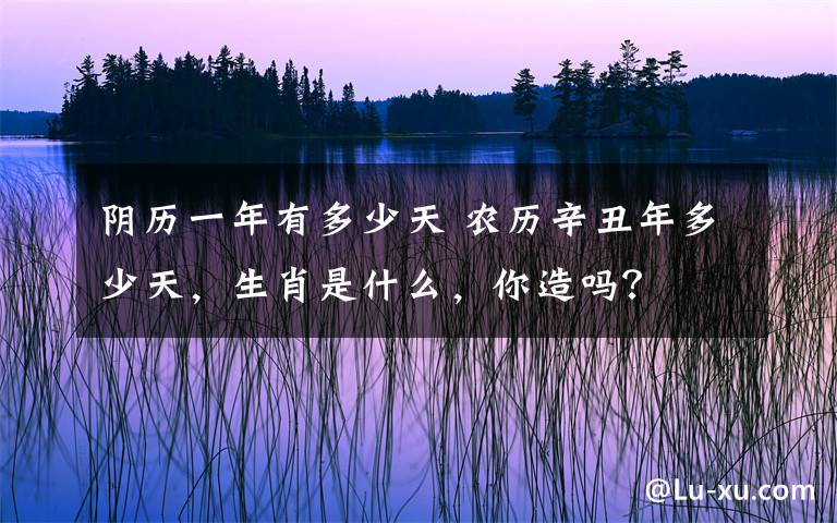 陰歷一年有多少天 農(nóng)歷辛丑年多少天，生肖是什么，你造嗎？