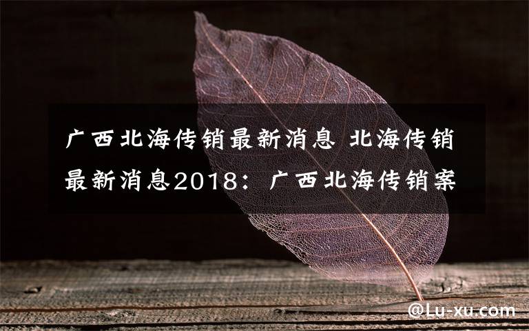 廣西北海傳銷(xiāo)最新消息 北海傳銷(xiāo)最新消息2018：廣西北海傳銷(xiāo)案開(kāi)審 涉案金額達(dá)6億