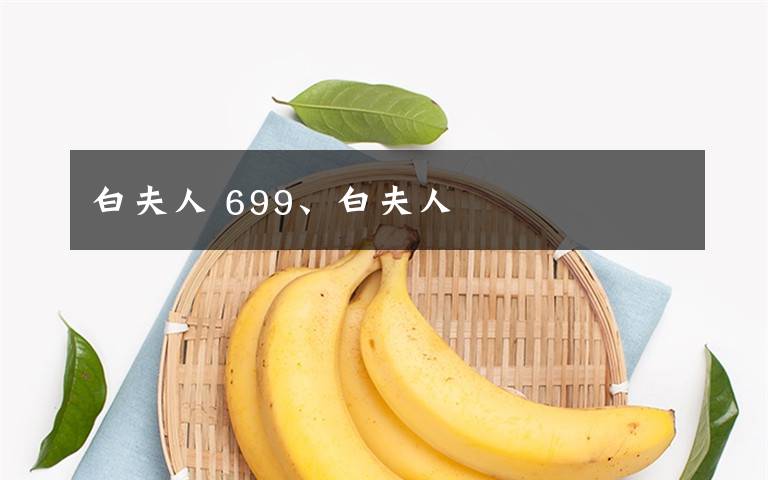 白夫人 699、白夫人