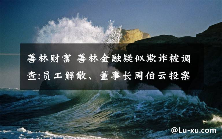 善林財富 善林金融疑似欺詐被調查:員工解散、董事長周伯云投案自首