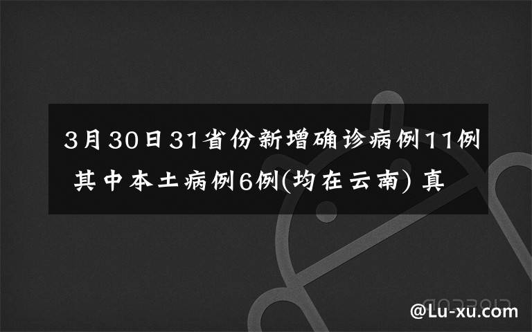 3月30日31省份新增確診病例11例 其中本土病例6例(均在云南) 真相原來是這樣！