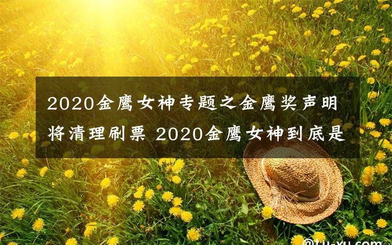 2020金鷹女神專題之金鷹獎聲明將清理刷票 2020金鷹女神到底是誰最新票數(shù)統(tǒng)計