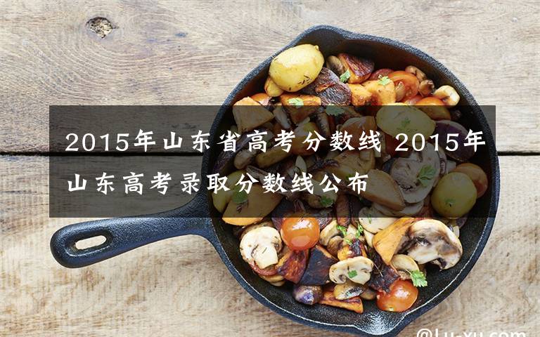 2015年山東省高考分數線 2015年山東高考錄取分數線公布