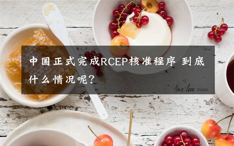 中國正式完成RCEP核準(zhǔn)程序 到底什么情況呢？