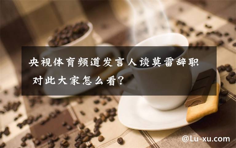 央視體育頻道發(fā)言人談莫雷辭職 對此大家怎么看？