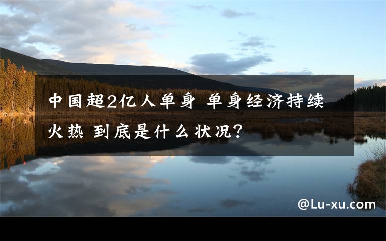 中國超2億人單身 單身經(jīng)濟持續(xù)火熱 到底是什么狀況？