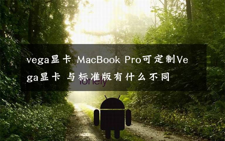 vega顯卡 MacBook Pro可定制Vega顯卡 與標(biāo)準(zhǔn)版有什么不同