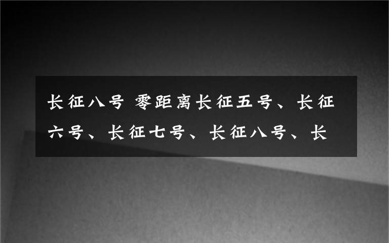 長征八號(hào) 零距離長征五號(hào)、長征六號(hào)、長征七號(hào)、長征八號(hào)、長征十一號(hào)都來了——中國新一代火箭悉數(shù)亮相