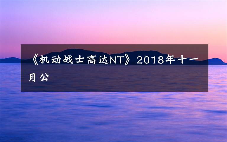 《機動戰(zhàn)士高達(dá)NT》2018年十一月公