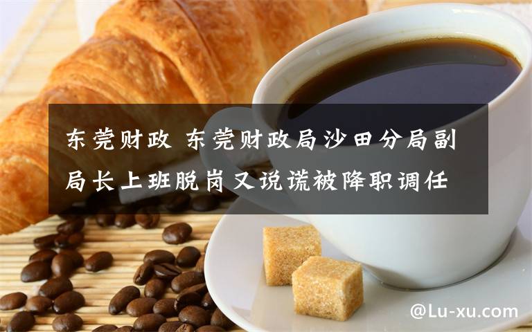 東莞財(cái)政 東莞財(cái)政局沙田分局副局長(zhǎng)上班脫崗又說(shuō)謊被降職調(diào)任