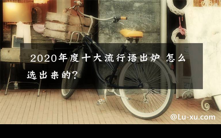  2020年度十大流行語出爐 怎么選出來的？