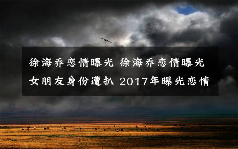 徐海喬戀情曝光 徐海喬戀情曝光女朋友身份遭扒 2017年曝光戀情的中韓明星盤點(diǎn)