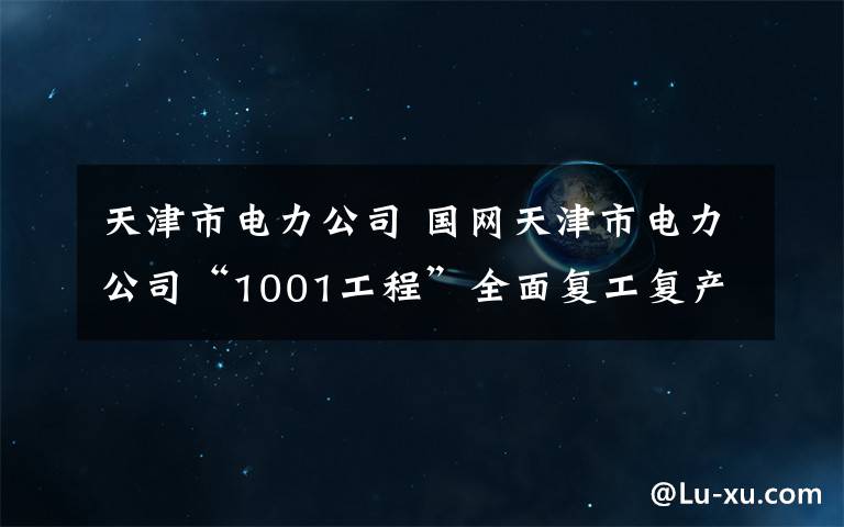 天津市電力公司 國網(wǎng)天津市電力公司“1001工程”全面復工復產(chǎn)