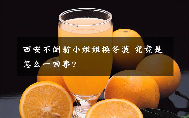 西安不倒翁小姐姐換冬裝 究竟是怎么一回事?