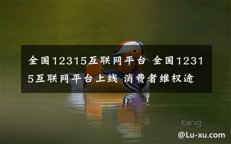 全國12315互聯(lián)網(wǎng)平臺 全國12315互聯(lián)網(wǎng)平臺上線 消費者維權途徑更多