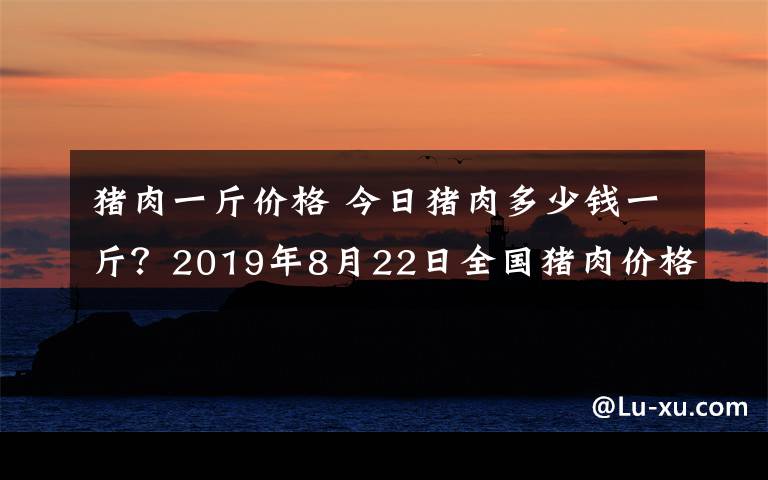 豬肉一斤價(jià)格 今日豬肉多少錢一斤？2019年8月22日全國(guó)豬肉價(jià)格行情