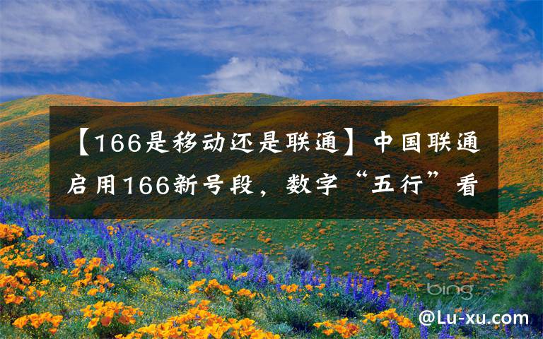 【166是移動還是聯通】中國聯通啟用166新號段，數字“五行”看昂貴搶手號碼吉兇