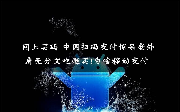 網(wǎng)上買碼 中國掃碼支付驚呆老外 身無分文吃逛買!為啥移動(dòng)支付人人愛?