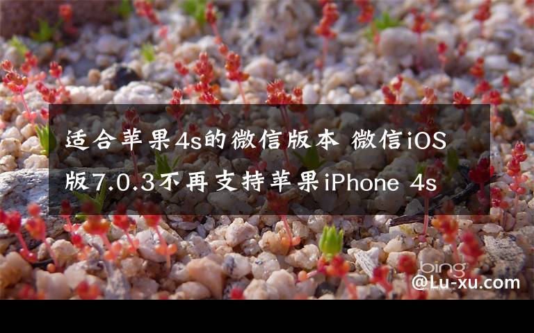 適合蘋果4s的微信版本 微信iOS版7.0.3不再支持蘋果iPhone 4s/5/5c手機(jī)