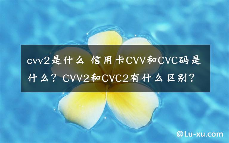 cvv2是什么 信用卡CVV和CVC碼是什么？CVV2和CVC2有什么區(qū)別？安全防盜提示