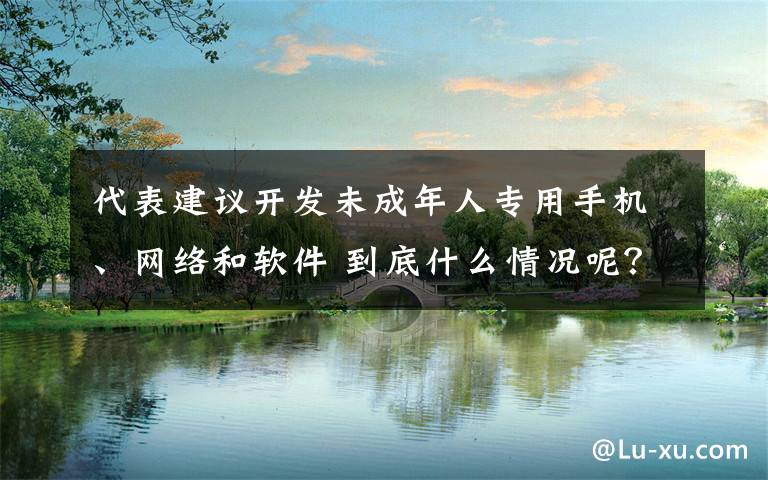 代表建議開發(fā)未成年人專用手機、網(wǎng)絡(luò)和軟件 到底什么情況呢？