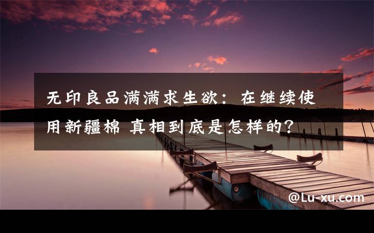 無印良品滿滿求生欲：在繼續(xù)使用新疆棉 真相到底是怎樣的？