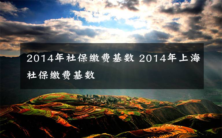 2014年社保繳費基數(shù) 2014年上海社保繳費基數(shù)