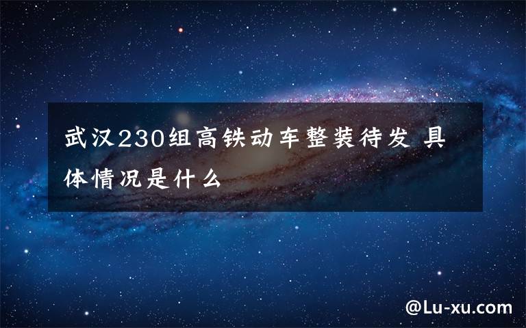 武漢230組高鐵動車整裝待發(fā) 具體情況是什么