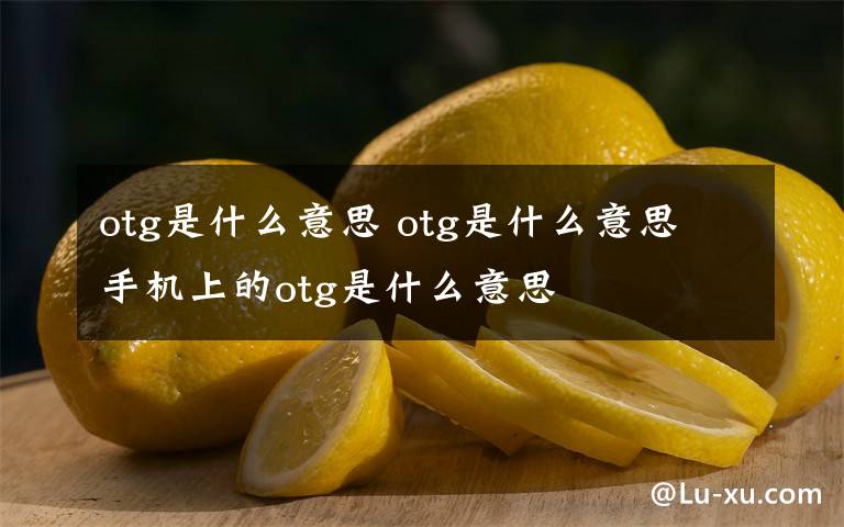 otg是什么意思 otg是什么意思 手機(jī)上的otg是什么意思