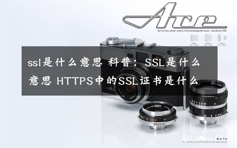 ssl是什么意思 科普：SSL是什么意思 HTTPS中的SSL證書是什么