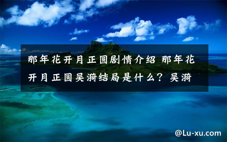 那年花開月正圓劇情介紹 那年花開月正圓吳漪結(jié)局是什么？吳漪最后是怎么死掉的附分集劇情介紹