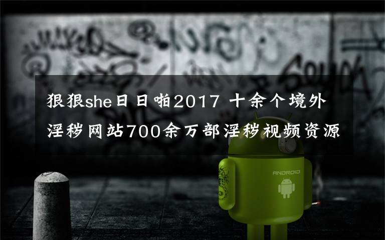 狠狠she日日啪2017 十余個境外淫穢網(wǎng)站700余萬部淫穢視頻資源