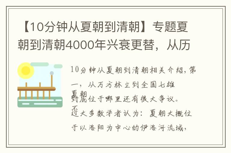 【10分鐘從夏朝到清朝】專(zhuān)題夏朝到清朝4000年興衰更替，從歷史地圖看中國(guó)疆域變遷