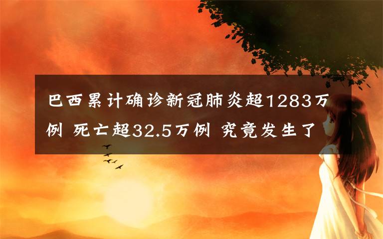 巴西累計確診新冠肺炎超1283萬例 死亡超32.5萬例 究竟發(fā)生了什么?