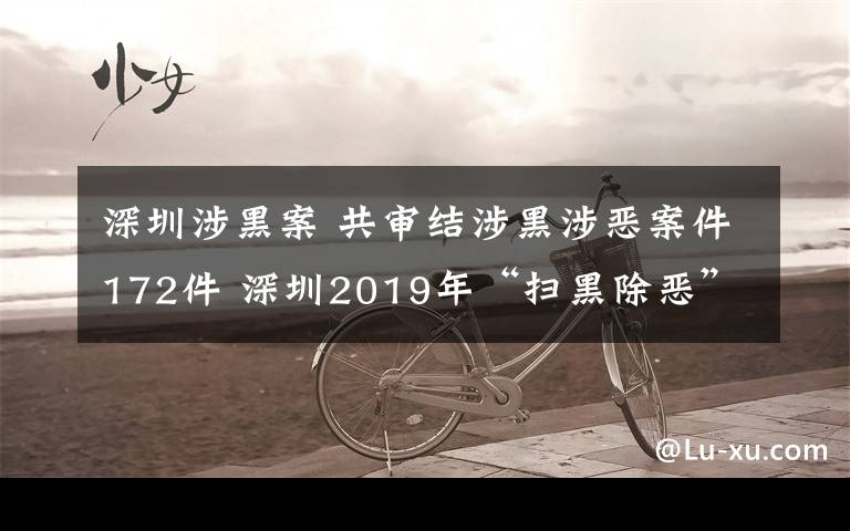 深圳涉黑案 共審結(jié)涉黑涉惡案件172件 深圳2019年“掃黑除惡”階段性成果發(fā)布