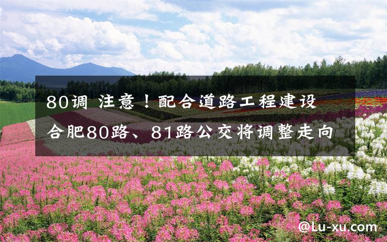 80調(diào) 注意！配合道路工程建設(shè) 合肥80路、81路公交將調(diào)整走向