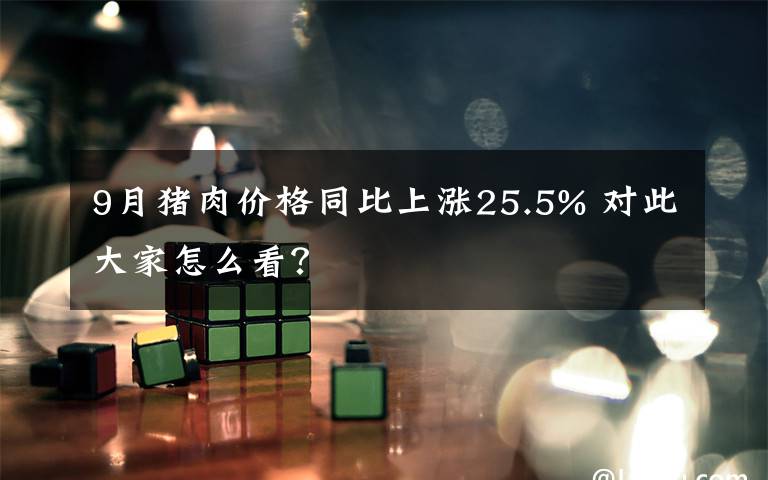 9月豬肉價格同比上漲25.5% 對此大家怎么看？