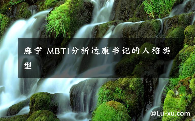 麻寧 MBTI分析達(dá)康書記的人格類型