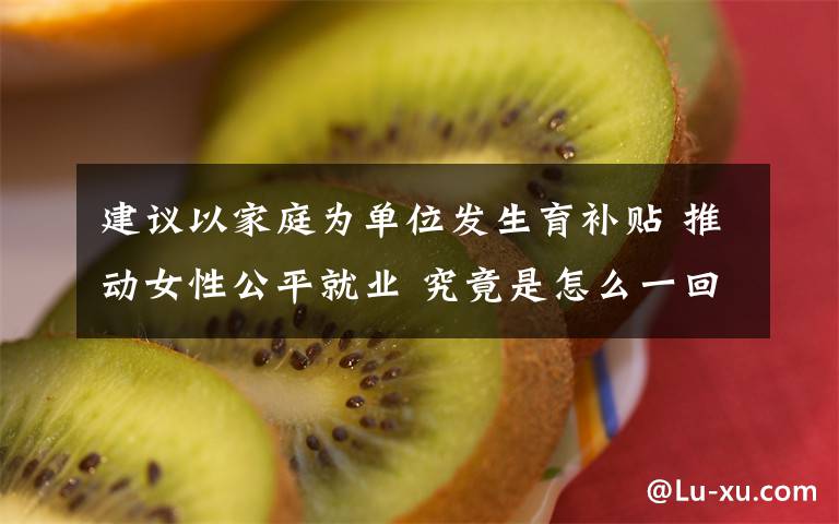 建議以家庭為單位發(fā)生育補(bǔ)貼 推動(dòng)女性公平就業(yè) 究竟是怎么一回事?