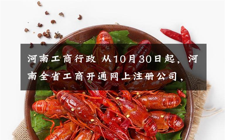 河南工商行政 從10月30日起，河南全省工商開通網(wǎng)上注冊公司，附送超詳細(xì)攻略！