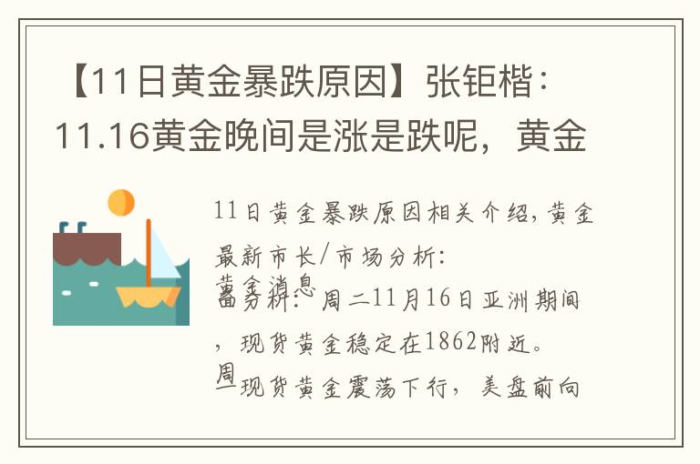 【11日黃金暴跌原因】張鉅楷：11.16黃金晚間是漲是跌呢，黃金最新消息及操作策略