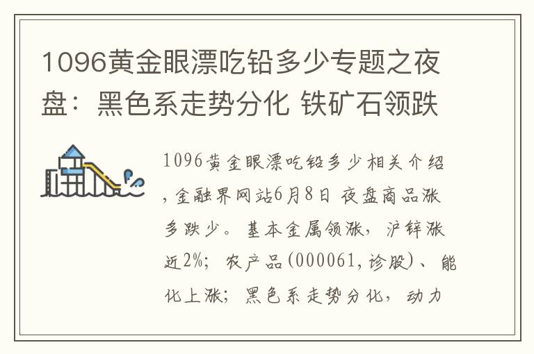 1096黃金眼漂吃鉛多少專(zhuān)題之夜盤(pán)：黑色系走勢(shì)分化 鐵礦石領(lǐng)跌近2%