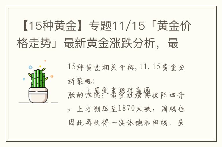 【15種黃金】專(zhuān)題11/15「黃金價(jià)格走勢(shì)」最新黃金漲跌分析，最新白銀策略指導(dǎo)