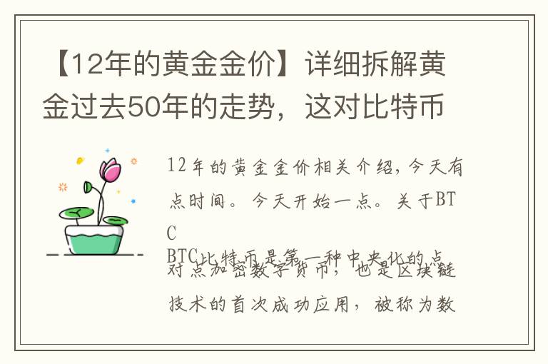 【12年的黃金金價】詳細拆解黃金過去50年的走勢，這對比特幣的發(fā)展有何啟發(fā)？